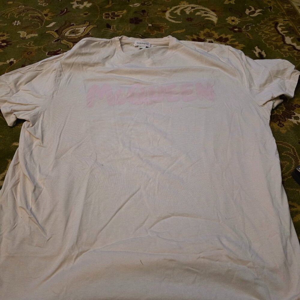 Alexander McQueen t shirt pink large excellent